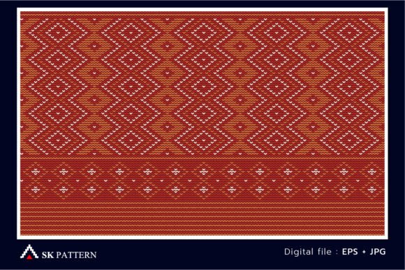 Evaluating the Red and Orange Embroidery Pattern for Etsy Shops