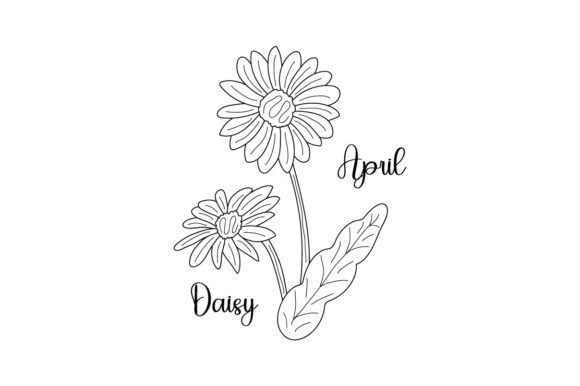 Reviewing April Daisy Line Art for Embroidery