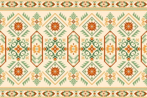 Reviewing Beautiful Knitted Embroidery Pattern for Commercial Use