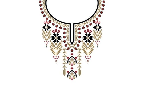 Reviewing Beautiful Neckline Embroidery Pattern