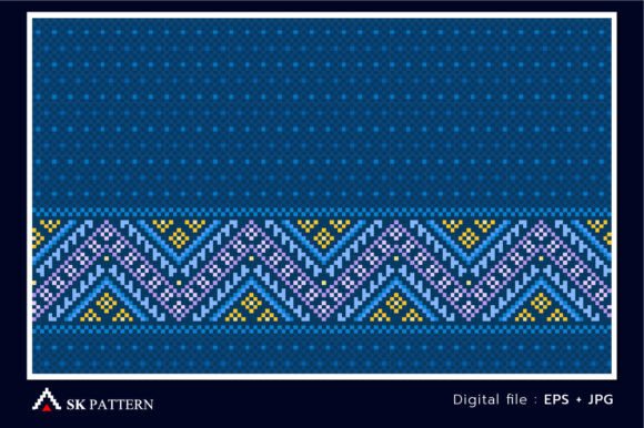 Reviewing Blue Pixel Ethnic Pattern Embroidery