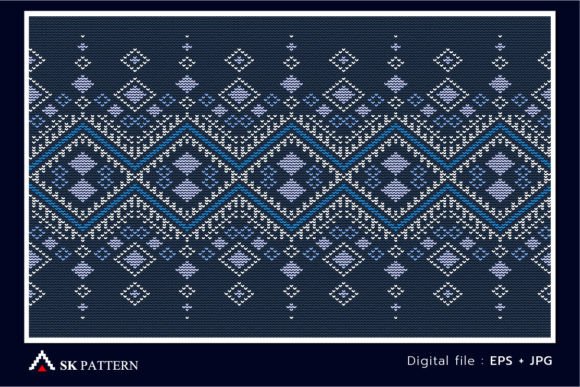Reviewing Cross Stitch Pattern, Embroidery Repeat for Real Projects