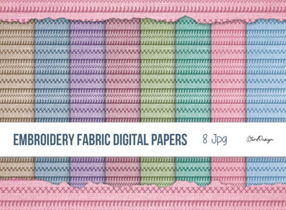 Reviewing Embroidery Fabric Digital Paper for Custom Gifts