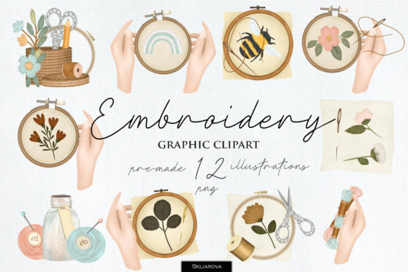 Reviewing Embroidery Graphic Clipart for Etsy Shops