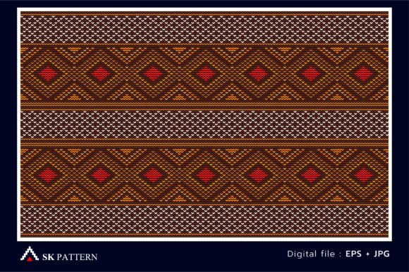 Reviewing Embroidery Pattern, Knitted Crochet for Holiday Sales
