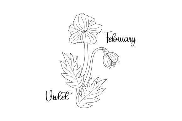 Reviewing February Violet Line Art for Holiday Embroidery
