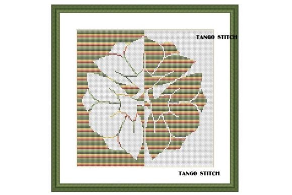 Reviewing Green Abstract Striped Flower Embroidery