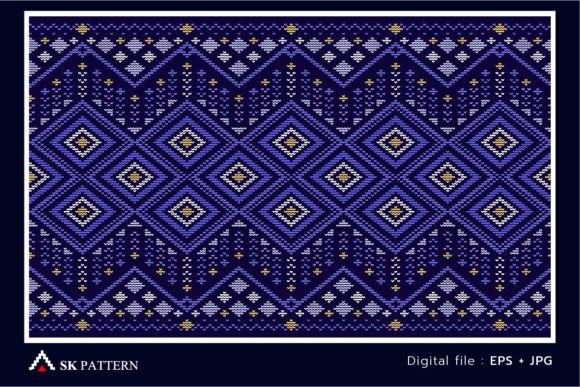 Reviewing Knitted Ethnic Pattern Vector Embroidery