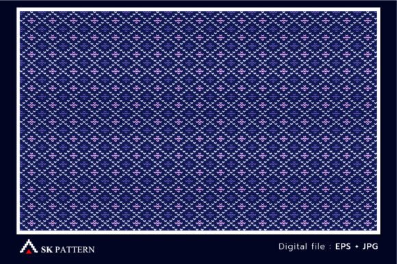 Reviewing Square Knitted Pattern Embroidery Vector