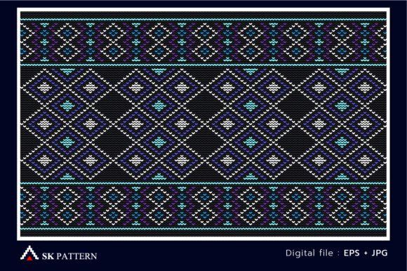 Reviewing White and Blue Embroidery Pattern Design