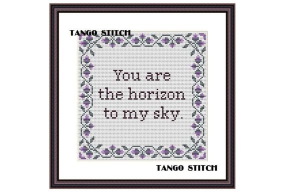You Are the Horizon to My Sky Embroidery Review